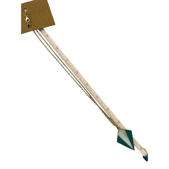 Turquoise Chip MOP Alpaca Necklace from Mexico - Picture 5 of 5